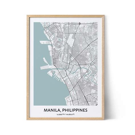 Manila Map Poster - Your City Map Art - Positive Prints