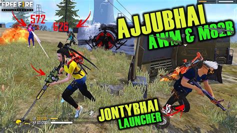 Funny Duo Vs Squad Ajjubhai And Jontybhai Overpower Gameplay With Awm