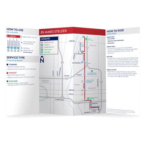 COTA Bus Route Maps | MERJE DESIGN