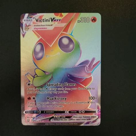 Verified Victini Vmax Secret Rare Battle Styles By Pokemon Cards