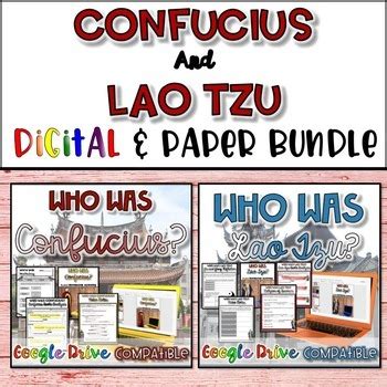 Confucius And Lao Tzu Bundle Presentation Guided Notes Print Digital