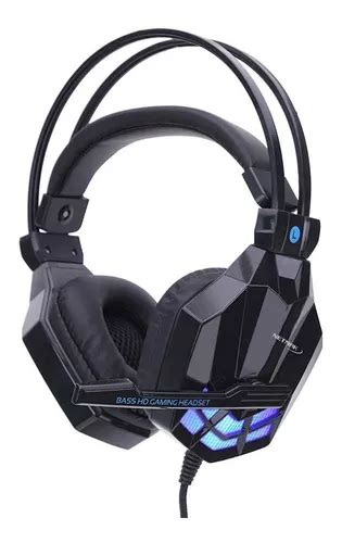 Auricular Gamer Vincha Con Microfono Y Luces Doble Ficha