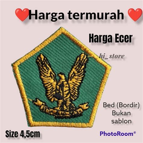 Jual Bed Bordir Tanda Harian Pramuka Garuda Siaga Penegak Pendega