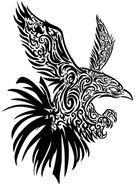 Hawk Wall Tribal Vector By Mouagip On Deviantart