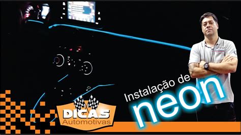 Instalação de fita led neon no painel do carro Dicas Automotivas