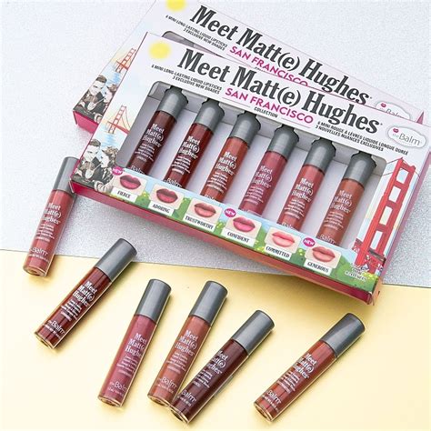 TheBalm Meet Matt E Hughes Mini Kit San Francisco Lipstick 6x1 2ml