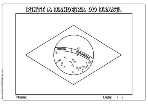 Desenho Da Bandeira Do Brasil Para Colorir Desenhe Um Ret Ngulo Grande