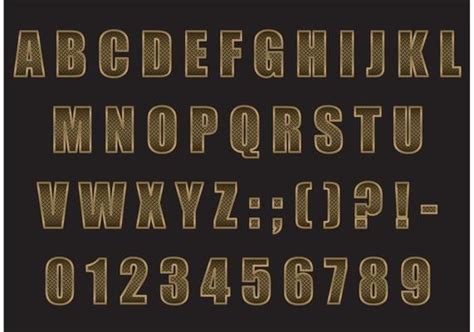 Engraved Font Vector Art, Icons, and Graphics for Free Download