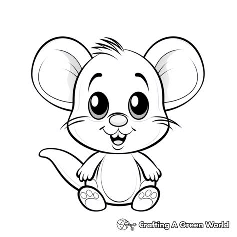 Mouse Coloring Pages - Free & Printable!