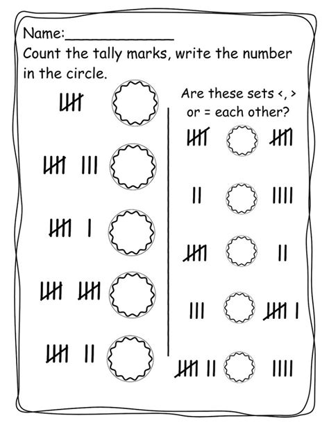 Tally Mark Worksheets to Print | Activity Shelter