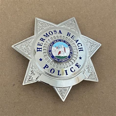 Hermosa Beach California Police Badge Etsy