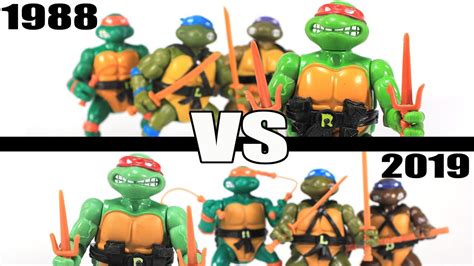 TMNT Gamestop Retro Figures 4-Pack Comparing To 1988 Vintage Releases ...