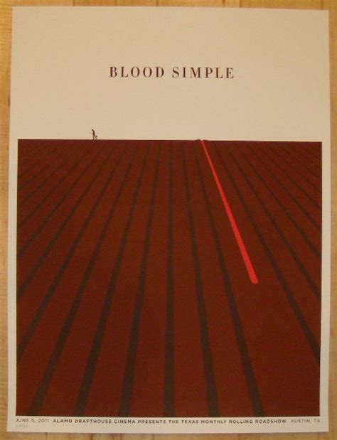 2011 "Blood Simple" - Silkscreen Movie Poster by Jason Munn | JoJo's ...