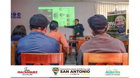 Municipio De San Antonio Y Midagri Capacitan A Agricultores Noticias