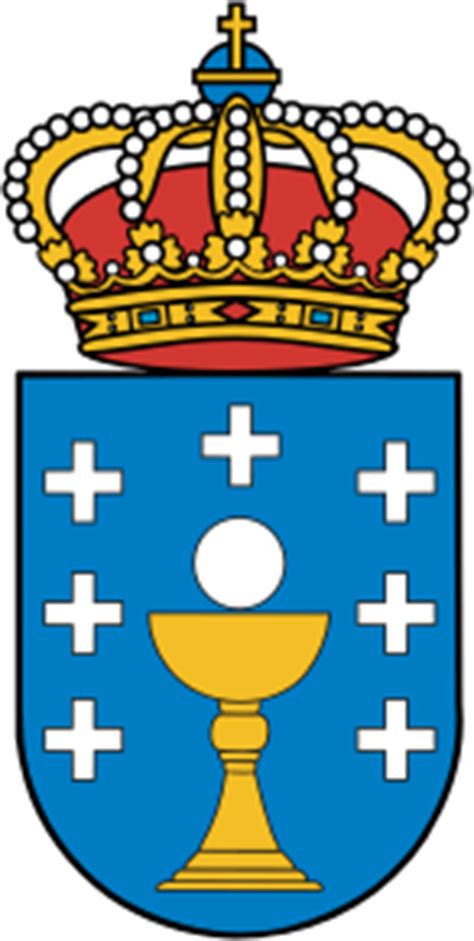 Galicia Spain Coat Of Arms Vector Image