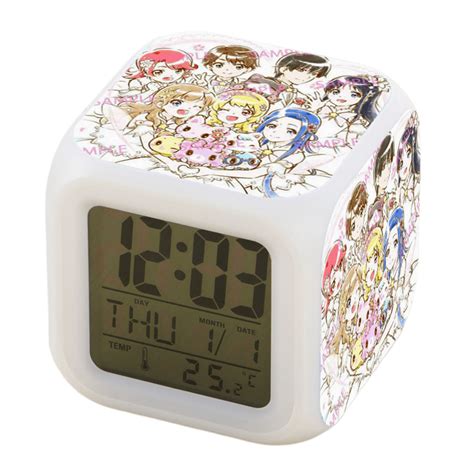 JUSTUP Alarm Clock For Kids, Digital Alarm Clock Cube Wake Up Clocks ...