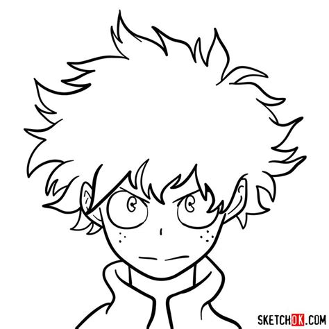 How To Draw Dekus Face Sketchok Step By Step Drawing Tutorials