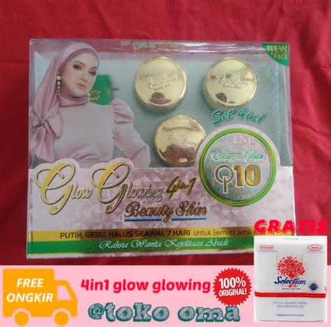 Cream Glow Glowing 4in1 Original Malaysia Glow Glowing 4 In 1 Lazada