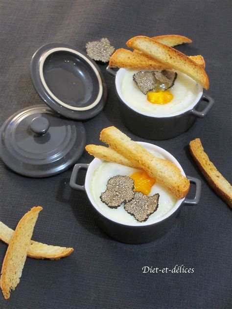 Oeuf cocotte aux truffes Diet Délices Recettes dietétiques