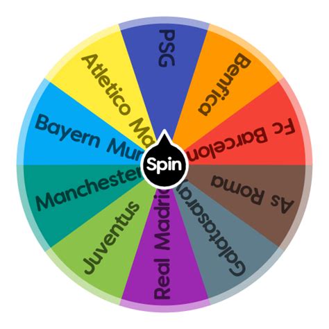 Football Clubs Spin The Wheel Random Picker