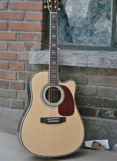 Solid Top D Cutaway Acoustic Guitar Inches Acoustic Electric