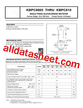 KBPC604 Datasheet PDF Diotech Company