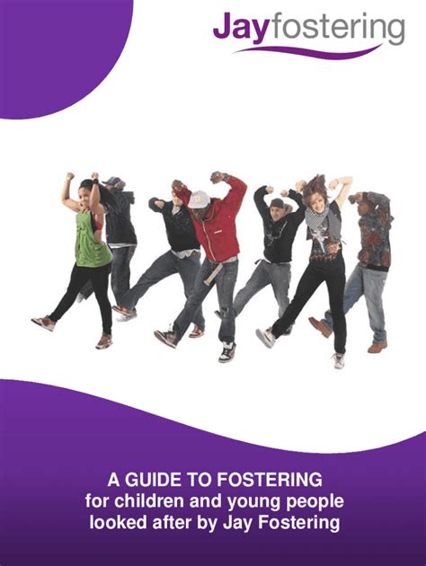 Fillable Online A GUIDE TO FOSTERING for children and young people ...