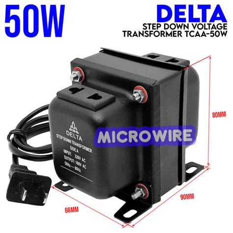 50W Stepdown Transformer 220VAC To 110VAC Step Down Converter Lazada PH