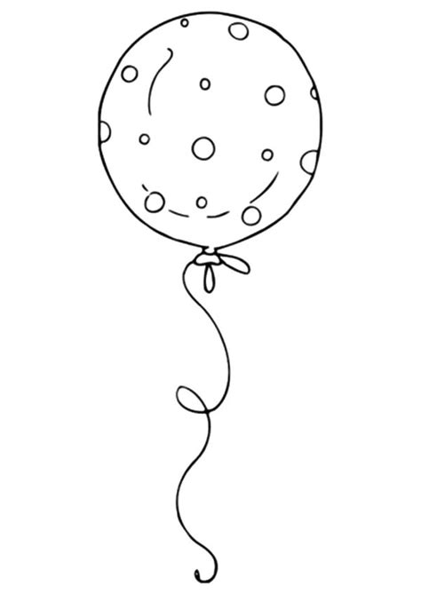 One Polkadot Balloons Coloring Pages Best Place To Color In 2020