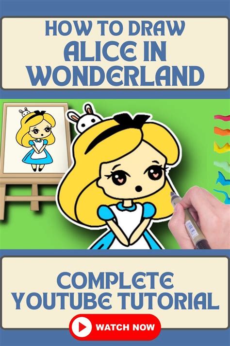 How To Draw Alice In Wonderland Play With Rocky In 2022 Alice In