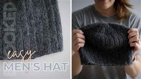 How To Knit A Mens Hat Step By Step Youtube