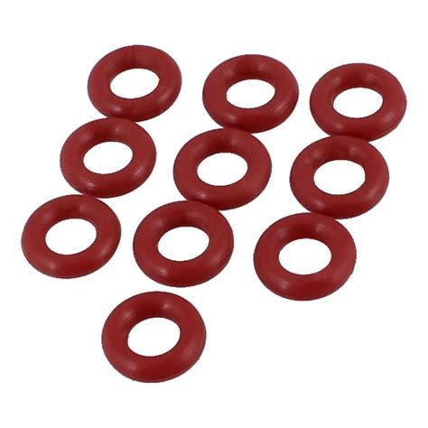 10 Pcs 8mm X 2mm Rubber O Ring Oil Seal Sealing Ring Gaskets Red Ring