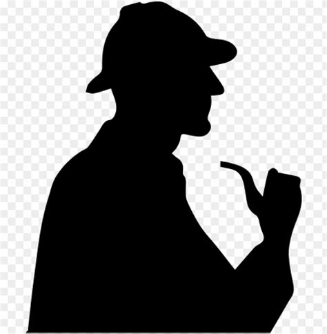 Sherlock Silhouette Sherlock Holmes Shadow Png Transparent With Clear