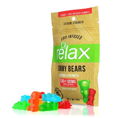 Relax Cbd Infused Gummy Bears 100mg Askgrowers