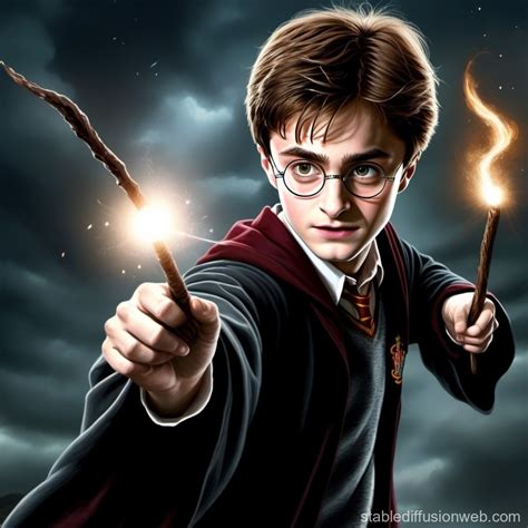 Harry Potter Casting a Spell | Stable Diffusion Online