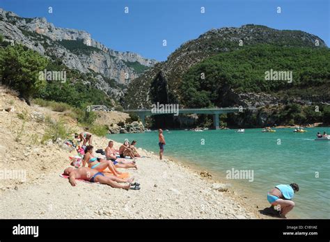 The Lac De Sainte Croix A Man Made Reservoir Linked To The Gorges Du