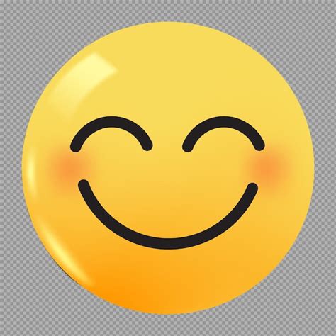 Ilustraci N D De Cara Sonriente Con Ojos Sonrientes Icono Emoji En