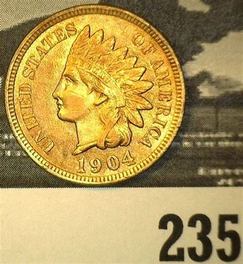 Indian Head Cent Uncirculated Coins Currency Coins Us Coins