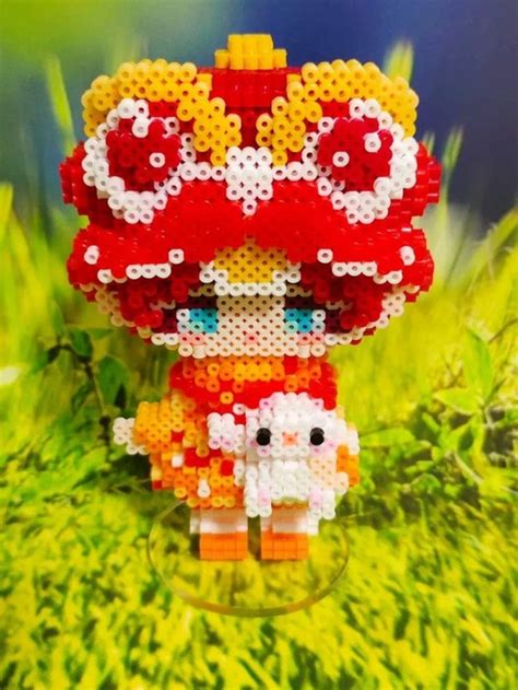 3d Perler Bead Digital Pattern Kawaii Jova Dolls Winter Etsy