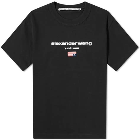 Alexander Wang Logo Tee Black End Global