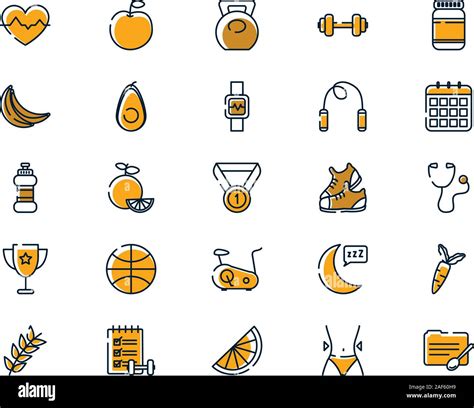 Isolated Healthy Lifestyle Icon Set Vector Design Stock Vector Image