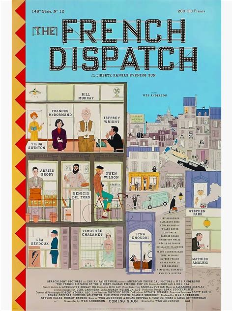 "The French Dispatch Poster" Poster for Sale by FormGalarts | Redbubble