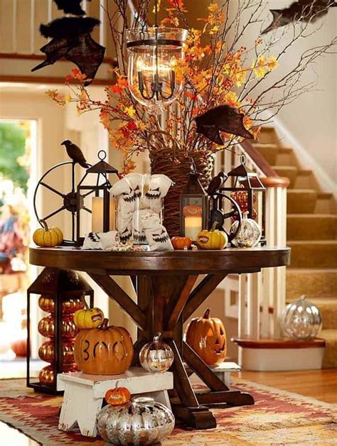 28 Welcoming Fall Inspired Entryway Decorating Ideas Halloween Home