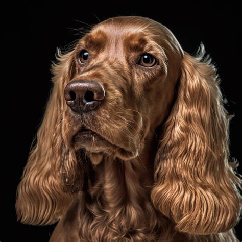 Encantadora Foto De Estudio Con Un Lindo Retrato De Perro Cocker