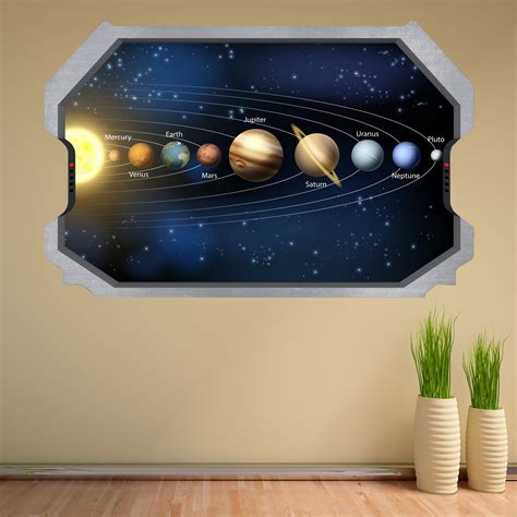 Planets Space Galaxy Stars Astronomy Wall Sticker Mural Decal Etsy