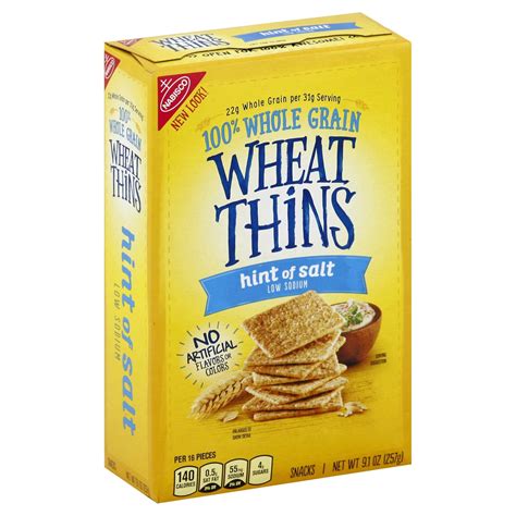 Wheat Thins Hint of Salt Snacks 9.1 oz | Shipt