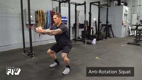 Anti Rotation Squat Youtube