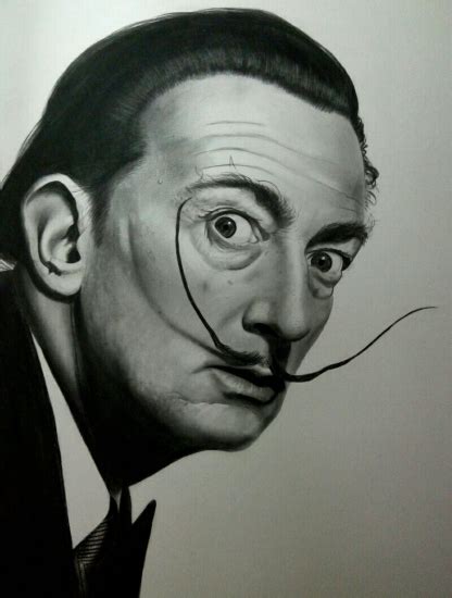 Salvador DalÍ 2 Cuadro Original Lápiz Negro Sobre Cartulina