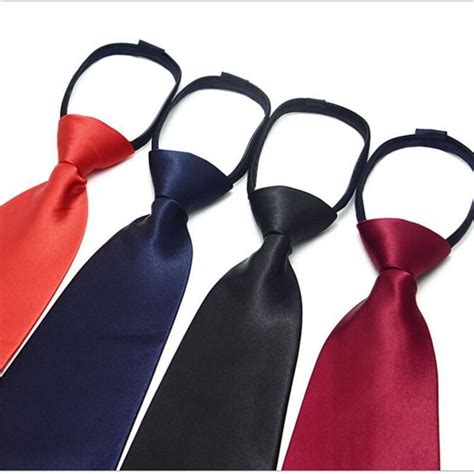 Fashion Zip Tie For Men Necktie Strip Dot 9cm Ascot Business Ties