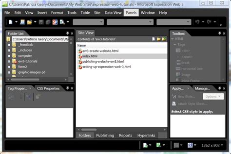 Microsoft Expression Web 4 Tutorials Dasmetrics